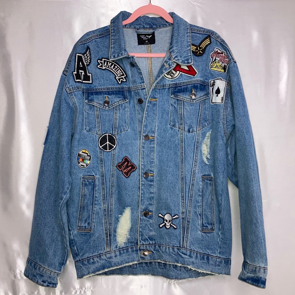 CEDAR WOOD STATE PATCH JEAN JACKET (M)